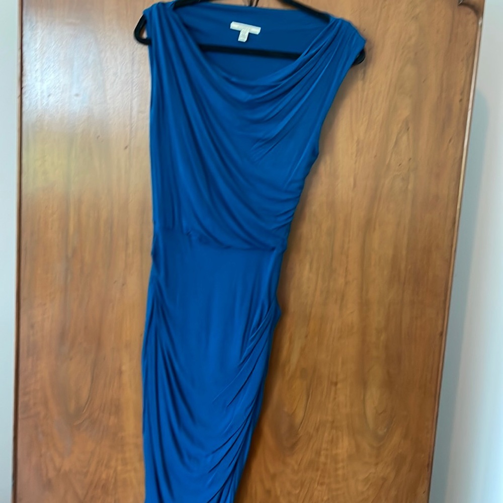 Body-con side riches dress in teal. Size XS/tp